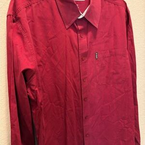 Cinch Men’s Red Casual Button Down Shirt size L
